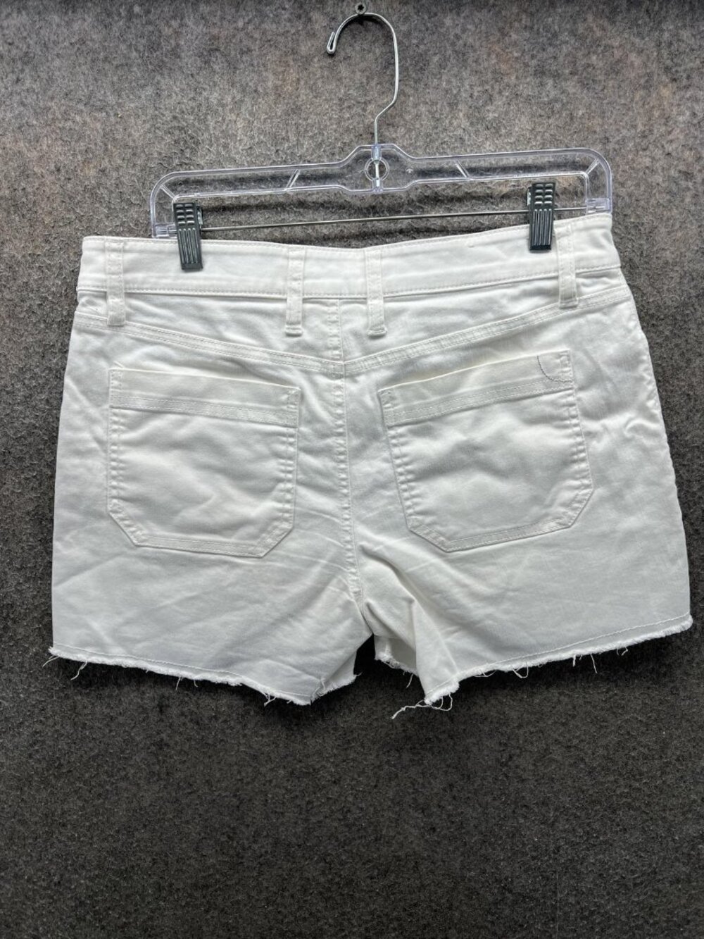 Tommy Bahama Shorts Womens 6 White Ella Twill Cutoff Raw Hem 3 Inseam Casual - Picture 8 of 9